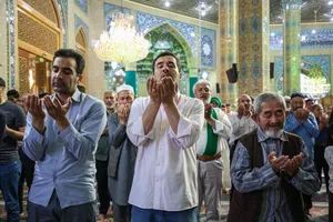 اقامه نماز عید قربان در مسجد مقدس جمکران